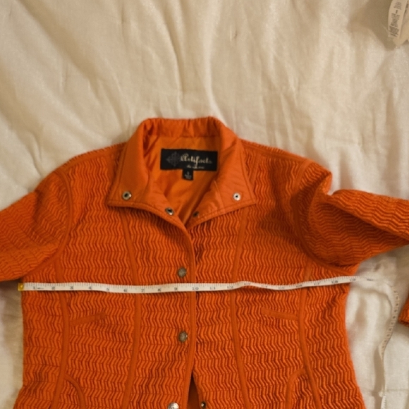 Artifacts Bold Orange Blazer Fitted Silhouette - Picture 11 of 11